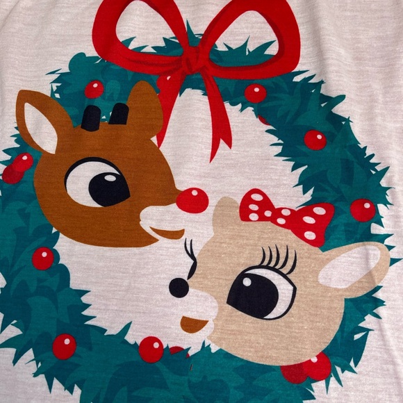 NWT LT Rudolph red nosed reindeer christmas matching family pajamas mens TALL - Picture 2 of 8
